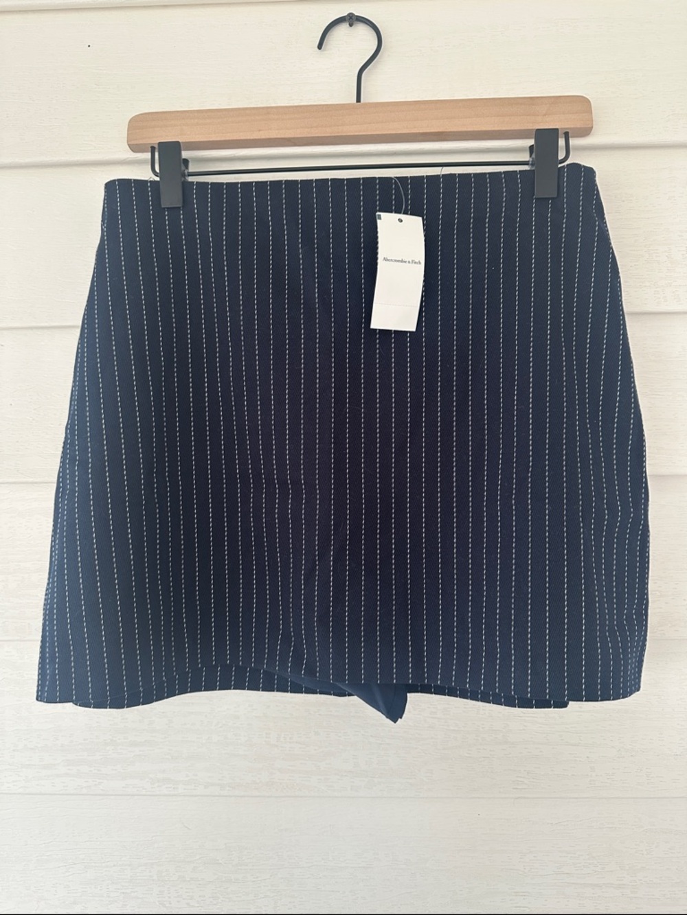 Abercrombie & Fitch Navy Pinstripe Skort